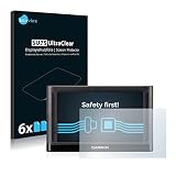 savvies Protector Pantalla Compatible con Garmin Nüvi 52 LM (6 Unidades) Película Ultra Transparente