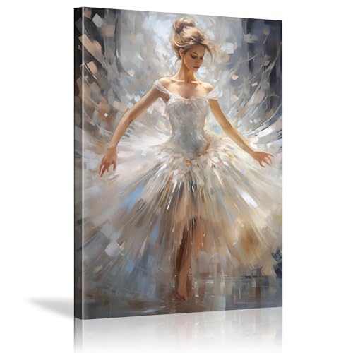 Affiche de ballerine rétro pour décorer un studio de danse classique et un salon