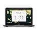 Price comparison product image Dell Chromebook 3180 11.6" HD Laptop Intel Celeron N3060 Processor, 4GB RAM, 16GB eMMC, Chrome OS - Black