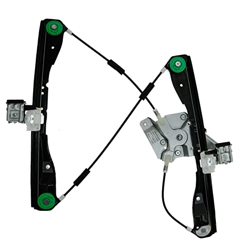 Image of TRQ Front Right Power Window Regulator & Motor Assembly Passenger Side Compatible with 2005-2010 Pontiac G6 GM1351134