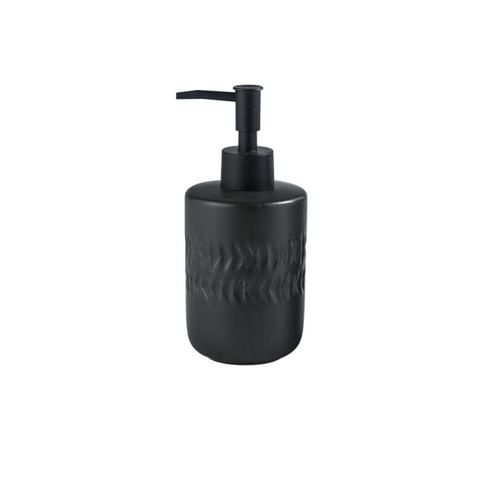 Hand Soap Dispensing Ceramic Lotion Bottle Shampoo Dispenser Hand Nordic Minimalist Dish for Bathroom(Black)