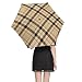 CWECVWE Fashion Car Umbrella, 5 Fold Portable Umbrella, UV Protection Umbrella, Sunshade Sun And Rain Umbrella Compatible with Black Red Beige And White Plaid Tartan Flannel