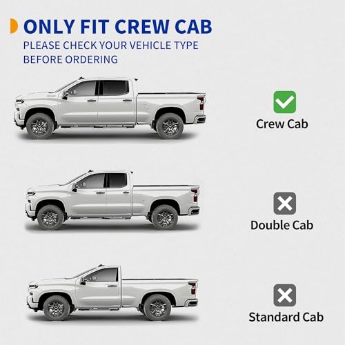 Estribos laterales acero inoxidable para Chevy Silverado miniatura 2