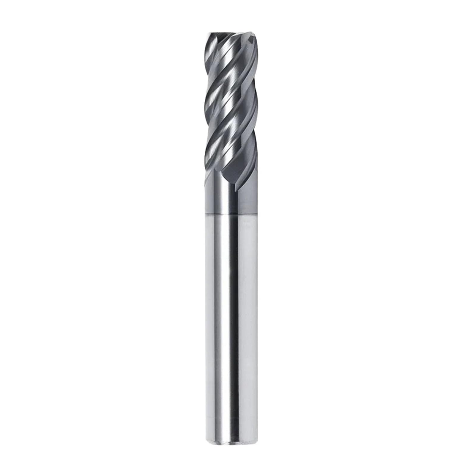 Fresa De Metal Aleación Dura, Extremo Carburo Flauta 2/3/4 for Cortar Aluminio, Herramienta Carburador CNC Fraise, 1 Ud | HRC70-4F,5.0x5Dx50L