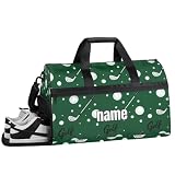 Omfuns Personalized Golf Sport Sport Gym Bag For Boys Men, Custom Name Travel Duffle Bag With Shoes Compartment Swimming Overnight Weekender Duffel Bag Sport Golf Ball