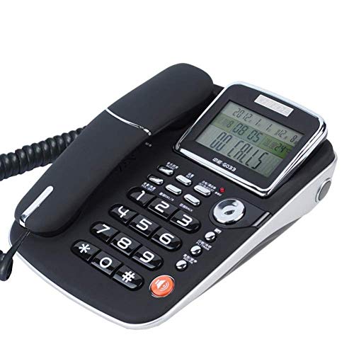 Festnetztelefon, tragbares Desktop-Kabel-Echtzeit-Telefon mit Anrufer-ID-Anzeige, Startseite/Büro/Hotel Freisprecheinrichtung Festnetz-Telefon