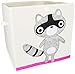 Produktbild Grinscard Spielzeugkiste im Raccoon Design - ca. 34 x 33 x 33 cm - Spielkiste zur Spielzeug Aufbewahrung