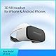 VR SHINECON 3D-VR-Headset für iPhone und Android-Handys – Virtual-Reality-Brillenset, kompatibel mit iPhone und Android mit 4,7–6,7 Zoll (11,9–17 cm)