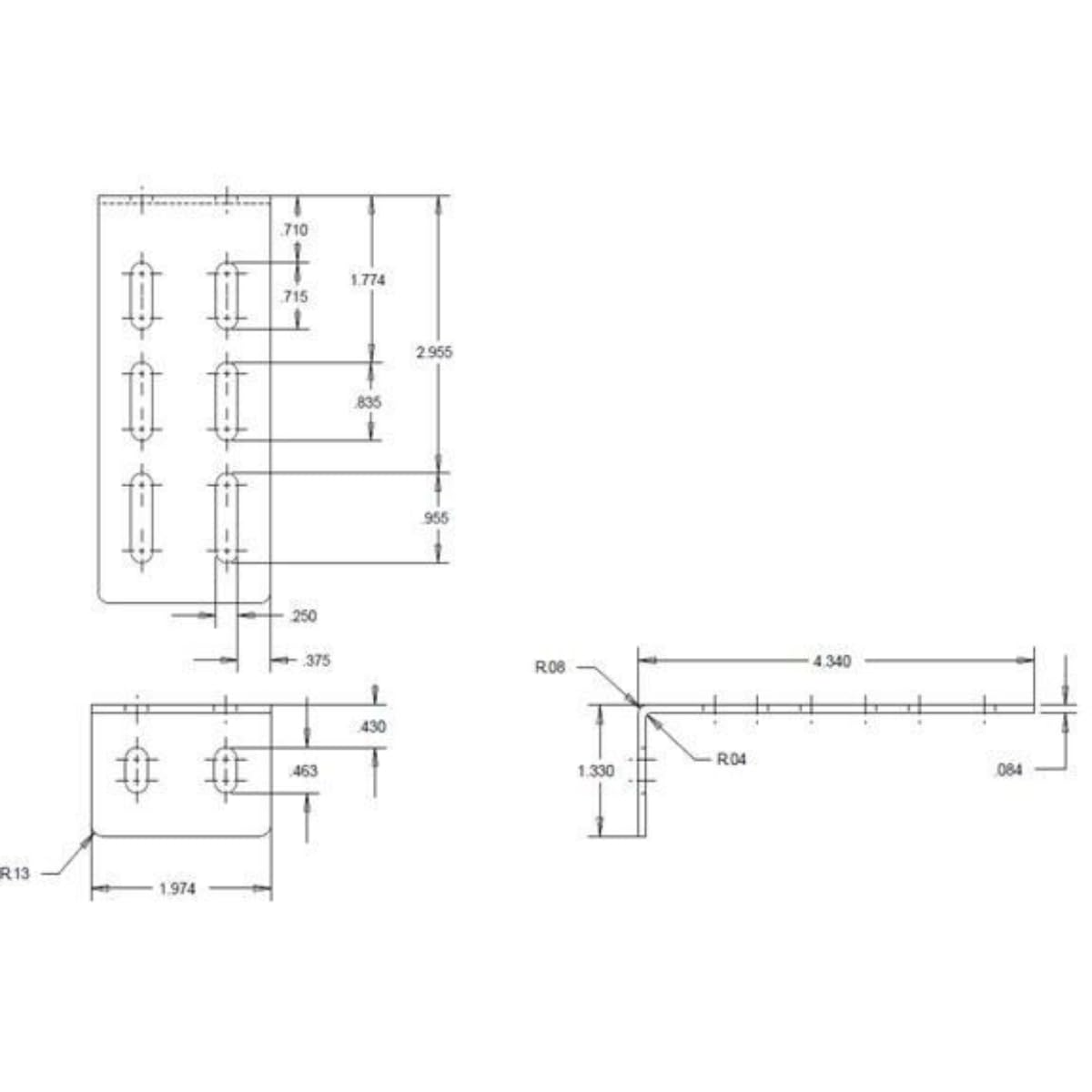 Buyers (8894050) L-Bracket Risers for L.E.D. Light Bars