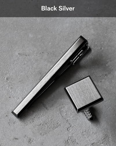 Image of [TAVARAT] Tie Clip Tie Clips for Men Black Silver Light Gold Tie Bar Tie Pin Tps-163
