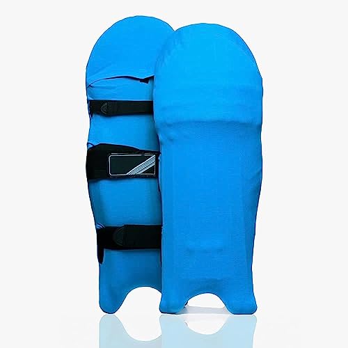 Image of Cricket Leg Guard Pad Skin - Cover /Outer Skin (1 Pair Sky Blue)