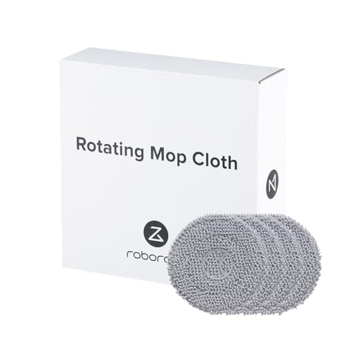 Image of roborock 4 Pack Microfiber Mop Cloths Qrevo Curv, Qrevo Curv S5X, Qrevo Edge Robot Vacuum, Mop Pad Replacement Accessories