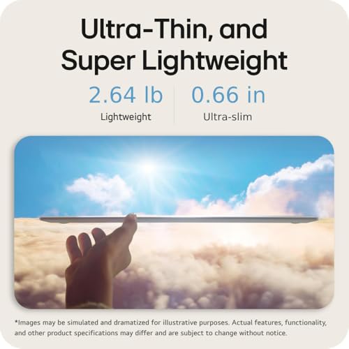 Image of LG gram 16 inch Laptop (Intel Core Ultra 7, 32GB RAM, 2TB SSD, Windows 11) + McAfee Total Protection 5-Device Security Software 1-Year Subscription