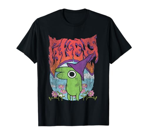 Smiling Friends Glep Vintage Heavy Metal Flowers Cartoon T-Shirt