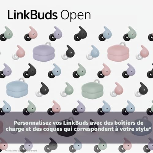 Sony Supports Coussin d'air LinkBuds Open Plus de Confort Un Meilleur Maintien personnalisez Vos écouteurs Uniquement pour LinkBuds Fit cendré - vue 6
