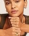 PAVOI 14K Yellow Gold Plated Chunky Statement Ring | Chunky Stackable Wide Band for Women | Size 7