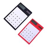 Calculatrice à écran tactile: a un design d'écran tactile, mais très pratique à utiliser, adaptée à l'école et bureau, calculatrice de base