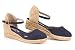 VISCATA Canet 2" Wedge, Ankle-Strap, Soft Canvas, Closed Toe, Classic Espadrilles Heel Made in Spain