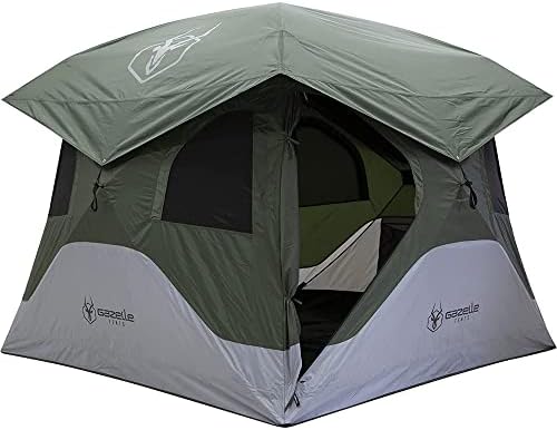 Gazelle Tents™ T4 Hub Tent, Easy 90 Second Set-Up, Waterproof, UV...