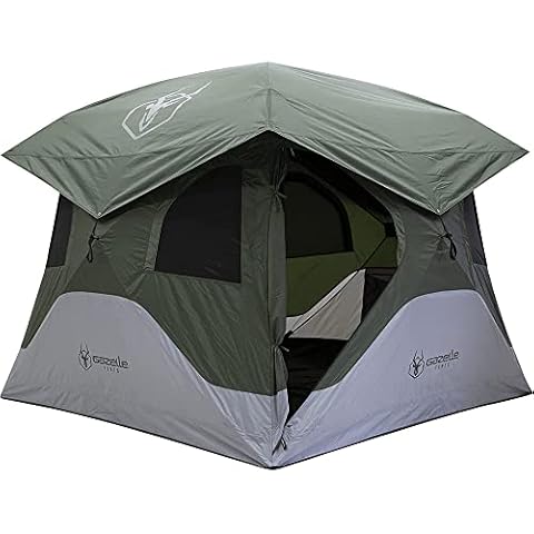 Gazelle Tents T4 Hub Tent, 4-Person, Alpine Green Cover