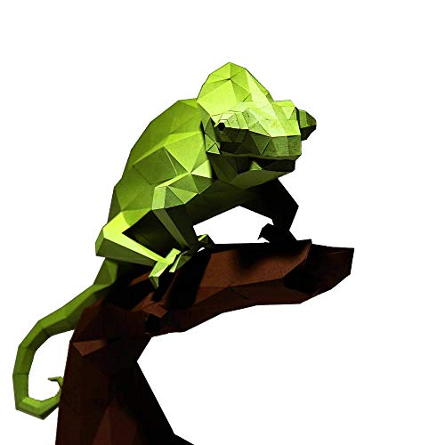 3D PAPERCRAFT Model Chameleon - Image 2