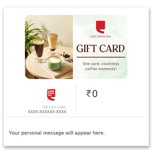 Café Coffee Day | Flat 10% off | E-Gift Card | Instant Delivery | Valid for in-store purchases | 1 year validity