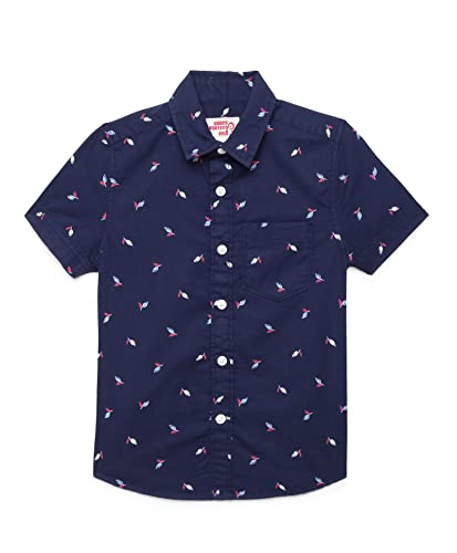 Image of Under Fourteen Only Solid Regular Fit Shirts for Boys