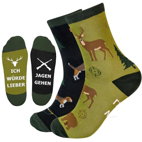 GluckGeschenk Jäger Geschenke Socken, Geschenke für Jäger-ICH WÜRDE LIEBER JAGEN GEHEN, Männer Geschenke Weihnachten GluckGeschenk Jäger Geschenke Socken, Geschenke für Jäger-ICH WÜRDE LIEBER JAGEN GEHEN, Männer Geschenke Weihnachten