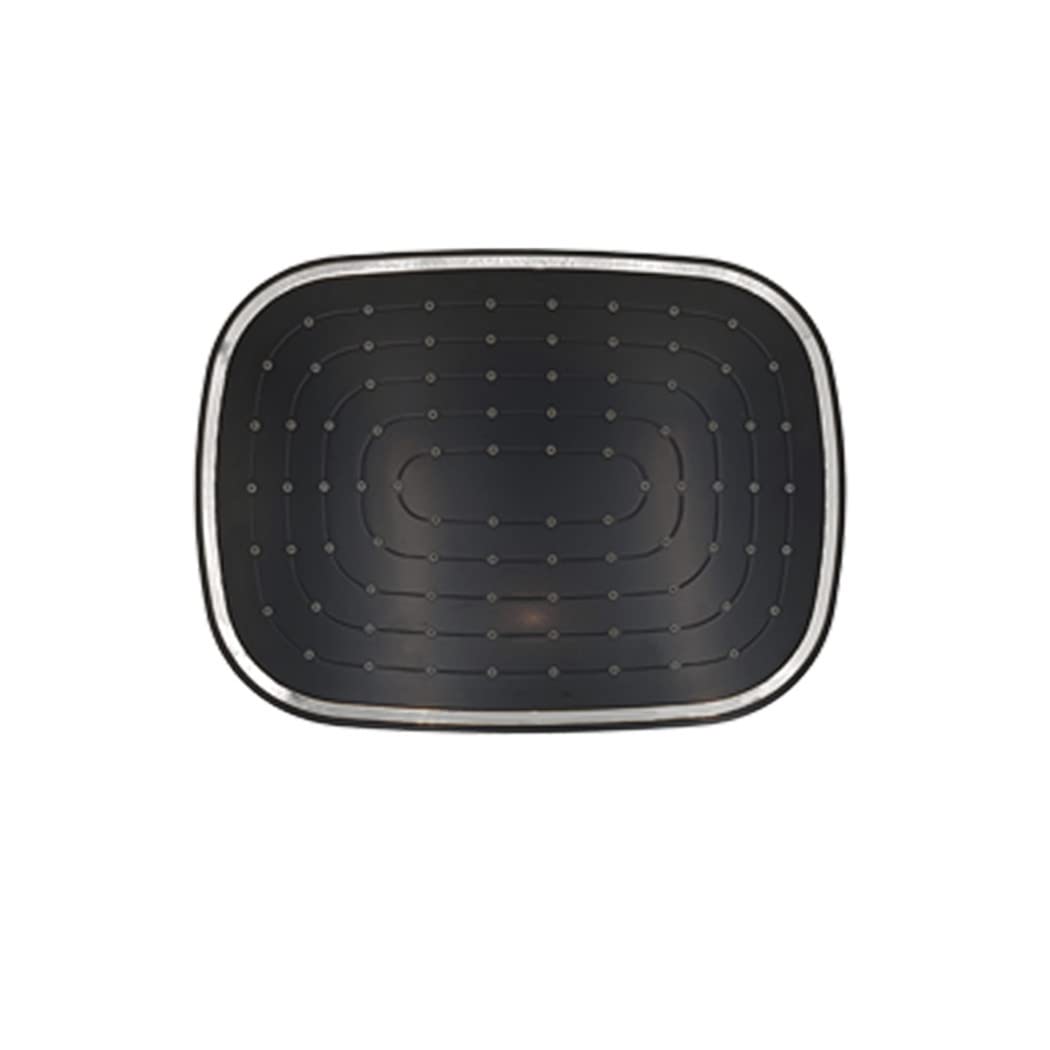 Pomme de douche de pluie carrée chromée de 20,3 cm pour jet