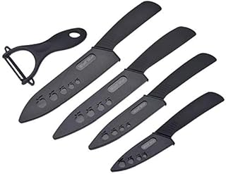 Kitchen Ceramic Knife Set Professional Knife With Sheaths, Super Sharp Rust Proof Stain Resistant (6
