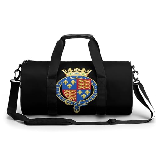 Coat of Arms of England Fashion Gym Bag Lightweight Duffel Bags Luggage Handbags for Sports Travel