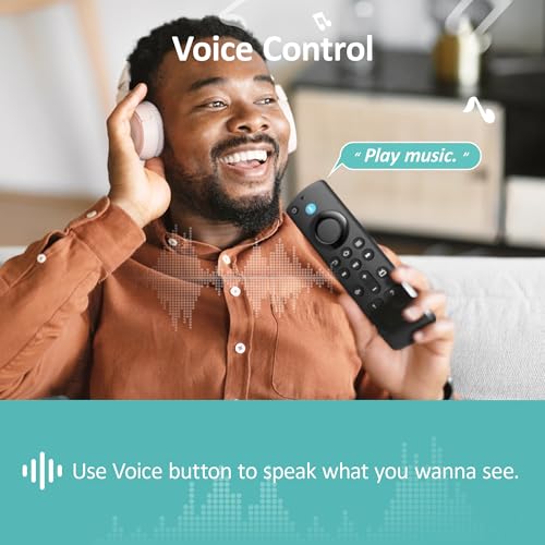Replacement Voice Remote Fit for All Fireseries TV Cube/Stick, Compatible with Firestick 4K Max/4K (1st/2nd Gen), TV Stick (2nd/3rd Gen)/Lite/HD, and for All TCL, Insignia-Toshiba-Pioneer Smart-TVs — view 4