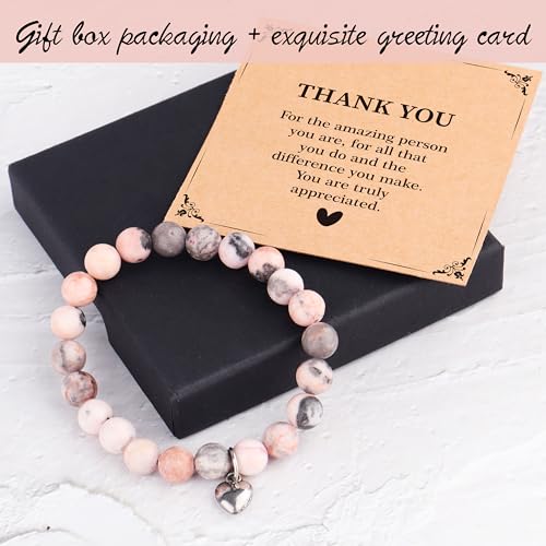 Merclix Natural Stone Bracelet Mum Birthday Gifts for Women Thank You Gift - Image 4