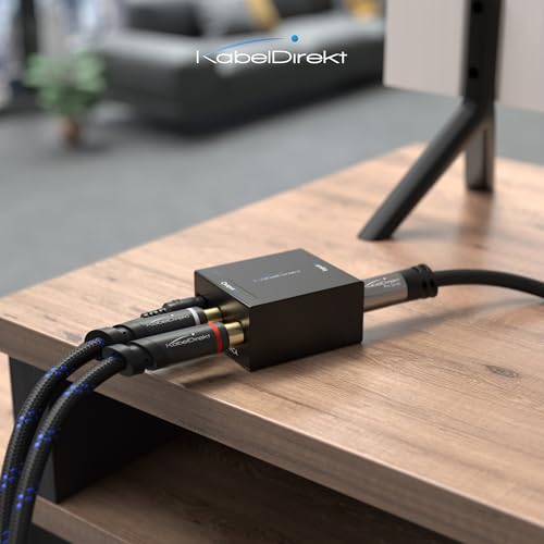 Image of KabelDirekt - RCA Cable - 1.5ft - 2x2, Braided