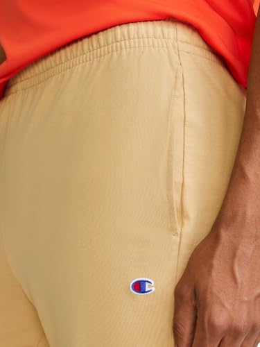 Image of Champion Men's Cinched-Bottom Lounge Pants, Standard Fit, Lightweight 100% Cotton, Available in Regular and Big & Tall