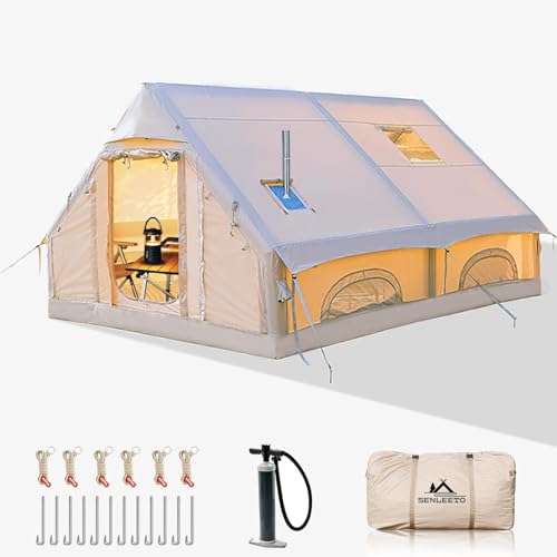 Inflatable Camping Tents 8-10 Person,129 Square...