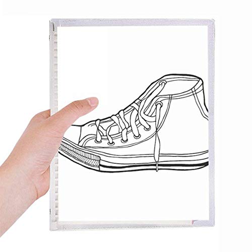 Carnet de notes en toile blanche pour le dessin et journal intime à feuilles en spirale