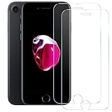 TENOC Screen Protector for iPhone 7 & iPhone 8 & iPhone 6 & iPhone 6s, 2-Pack Clear 9H Tempered Glass Film Cover Sensor Protection Case Friendly for 4.7 inch