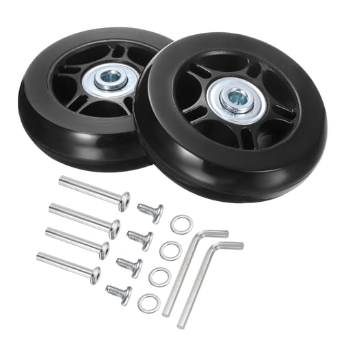 uxcell Luggage Wheels Replacement 70 x 19mm/2.8