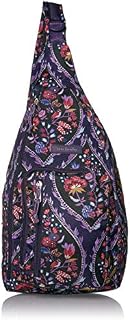 Vera Bradley Women's Lighten Up Sling Backpack, Foxwood Meadow