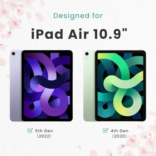 BELLEMOND | Kent Paper Screen Protector for iPad Air 10.9” (5th/4th Gen, 2022/2020) | Smooth Surface PET Film for Sketching & Note-Taking | Made in Japan | 2 Set