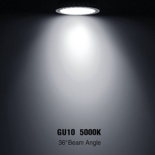 Torchstar Mr16 Gu10 Led Light Bulb, 5W (50W Equivalent), 5000K Daylight, 36° Beam Angle, Ul-Listed, Track Lighting, Recessed Light, Non-Dimmable #TOP6