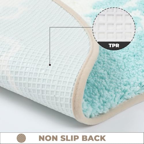 Image of Roseate Shore Super Soft Anti Skid (40x60 cm) Super Absorbent Mats Microfibre 2000 GSM Mat for Bathroom /Bedroom /Kitchen /Door Mat /Floor Mat (Pack of 1)