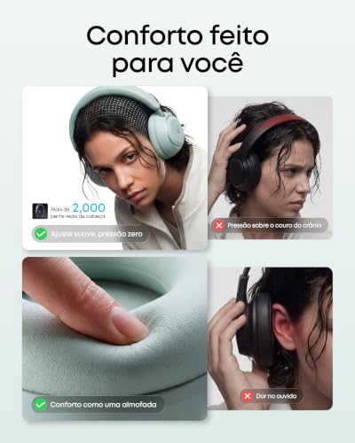 Image of Soundcore Space 2 by Anker, Active Noise Cancelling Headphones with Protective Case, Comfortable Fit, 50H Playtime, LDAC Hi-Res Wireless Audio, Dual Connection, Clear Calls, Bluetooth 6.1, Nap Mode