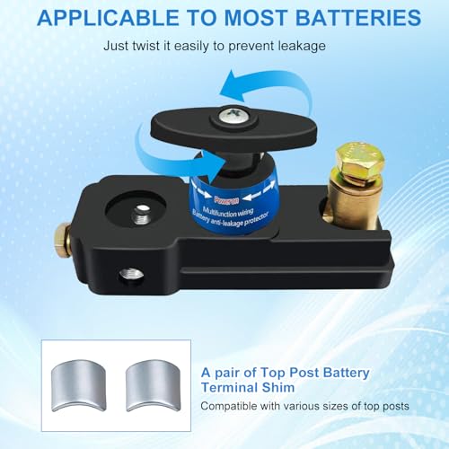 Image of TecoKart Battery Cut Off Switch 12V /24V - Heavy Duty Car Battery Disconnect Switch, Battery Kill Switch for 12V /24V Car, RV, Truck, Boat, Motorcycle - Easy Manual Shut Off, Prevents Battery Drain
