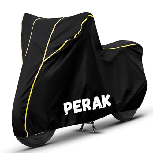 Image of Bike Cover for Perak 100% Waterproof, Dustproof & Scratch Resistant| Fully Bottom Elastic UV Resistant Heavy Duty Body Cover | All Weather Outdoor Use