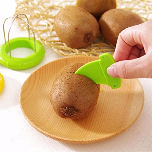 Cortador y pelador de kiwi con mango plástico y cuchilla de acero inoxidable miniatura 4