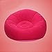QinWenYan Reisekissen Verdicken Air Bewegliches Kreatives Schnelles Aufblasbare Sofa Faul Stuhl Schlafbett Garten Balkon Hocker (Color : Red, Size : 105x105x65cm)
