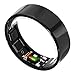 ULTRAHUMAN Ring AIR – Schlaf- und Fitness-Tracker, Smart Ring für Frauen und Männer, Keine App-Gebühr für Standardfunktionen (Ring AIR, Aster Schwarz, 8)