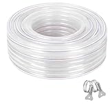 Trinkwasserschlauch, PVC Schlauch 25mm Innendurchmesser, Wasserschlauch Plastikschlauch Aquariumschlauch Luftschlauch Benzinschlauch